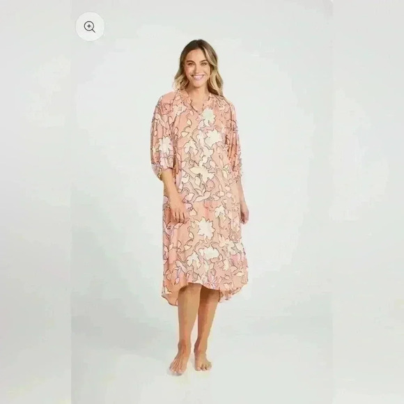 Boutique Australian HOLIDAY Cabana Midi Dress ~ Rainforest ~ Medium~NWT! Floral - Picture 5 of 11